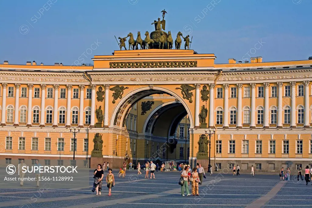 Palace Square, St  Petersburg, Russia.