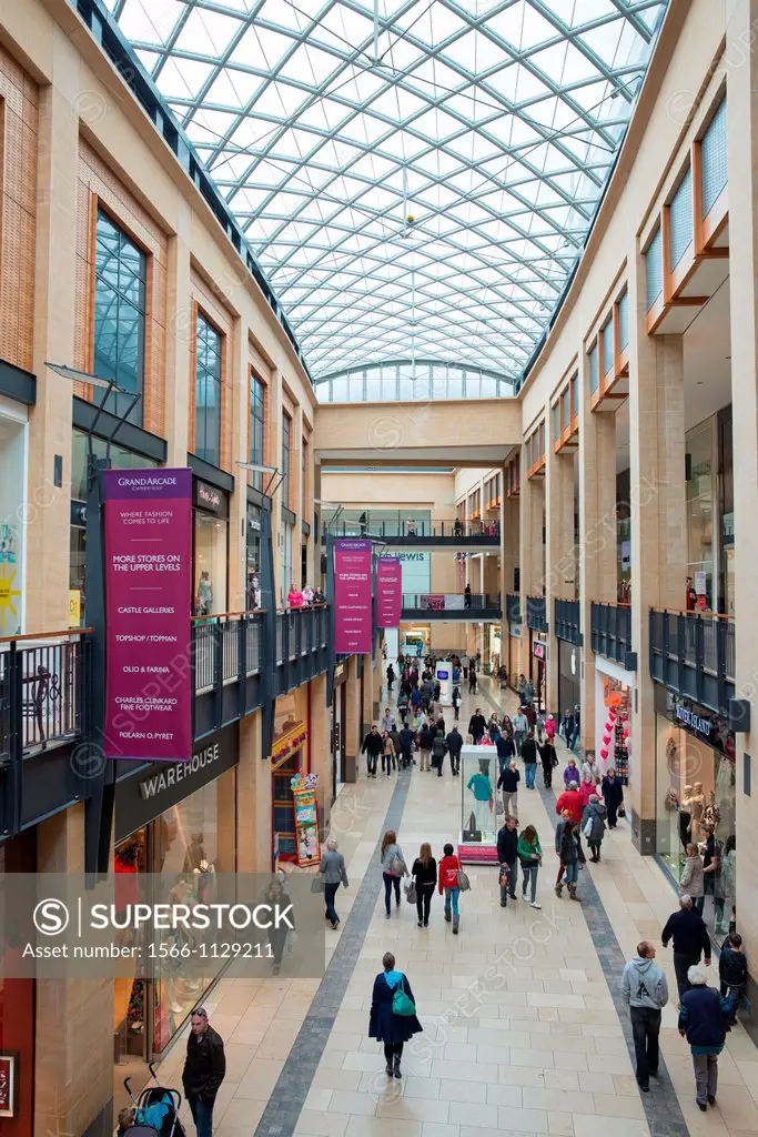 The grand arcade shopping centre, Cambridge, England