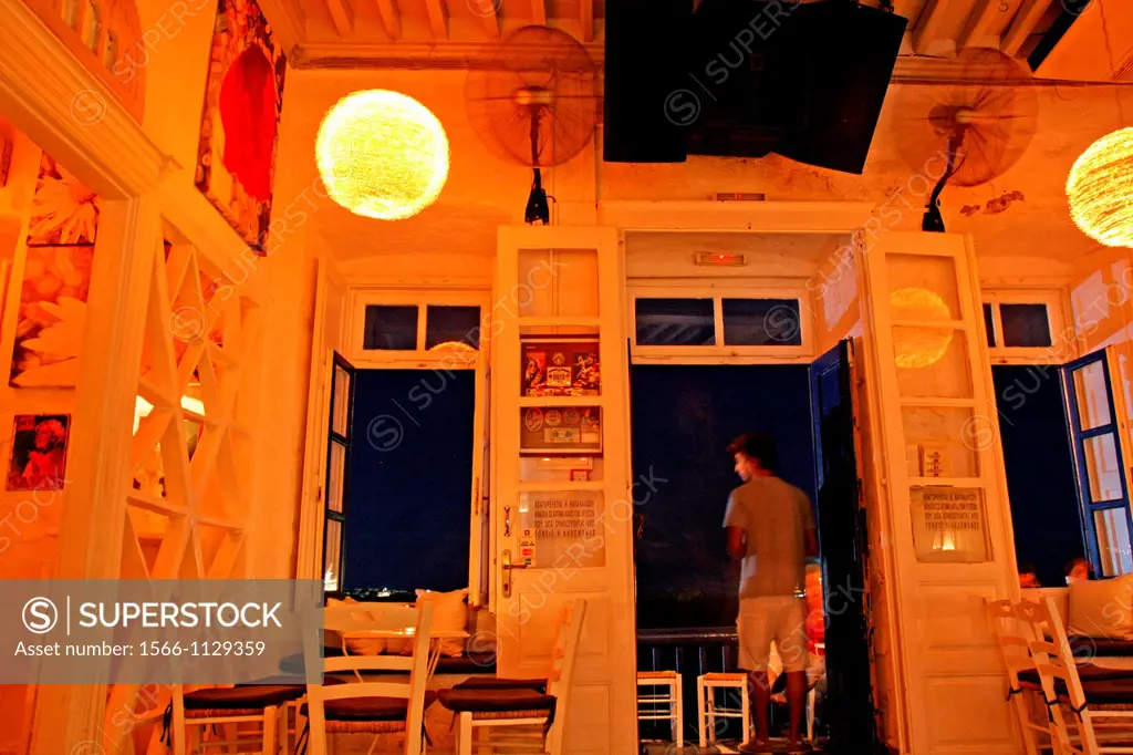 bar, Little Venice, Chora, Mykonos, Greece