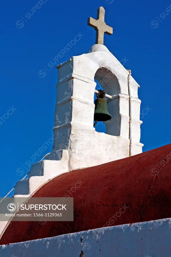 bell tower, Orthodox Church, Chora, Mykonos, Greece