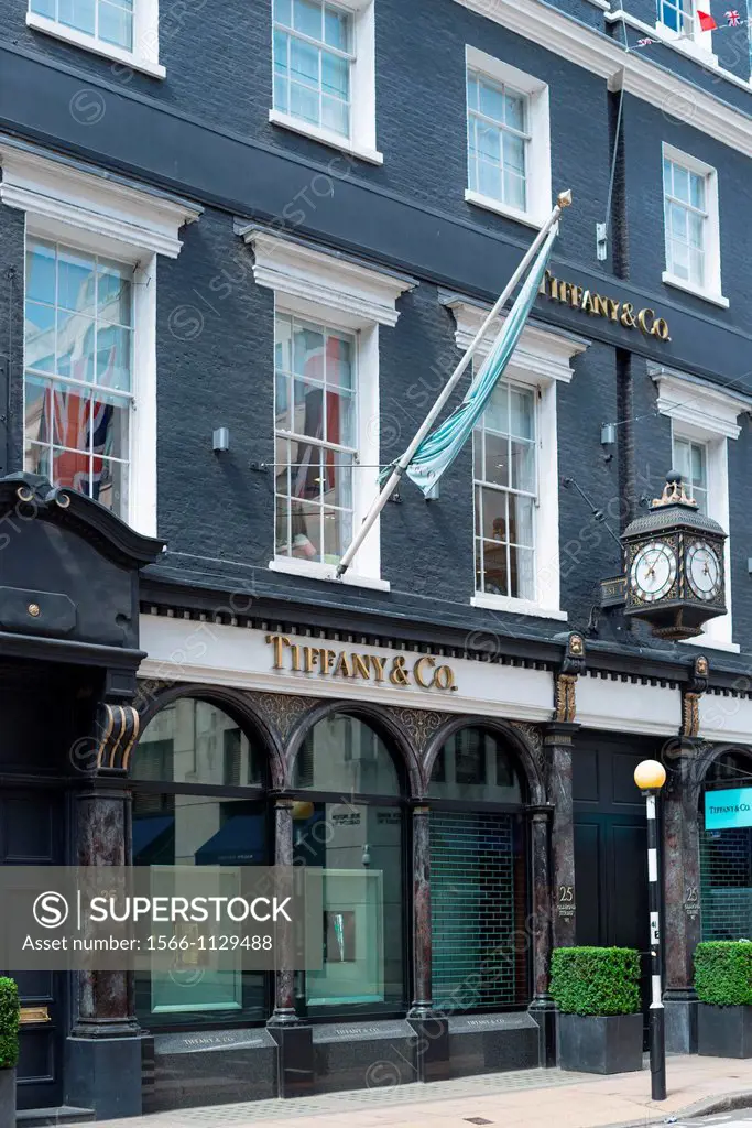 Tiffany & Co store on Bond Street, London, UK