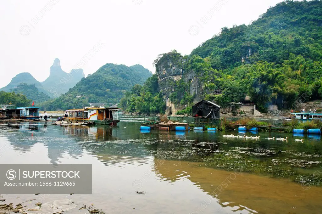 Fuli village, Li River, Guangxi, China.