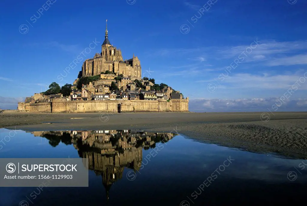 Mont-Saint-Michel bay, Manche department, Normandy region, France, Europe