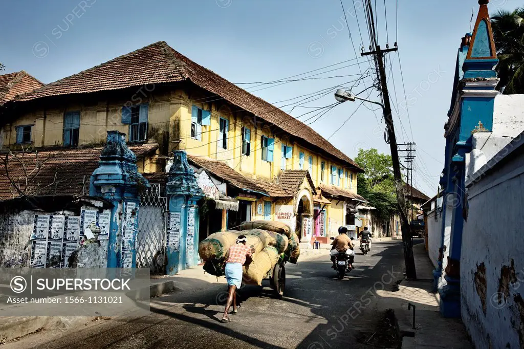 Street, Fort Cochin, Kochi, Cochin, Kerala, India.
