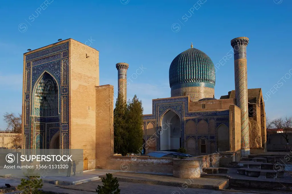 Uzbekistan, Samarkand, Unesco World Heriatge, Gour Emir mausoleum Timur tomb