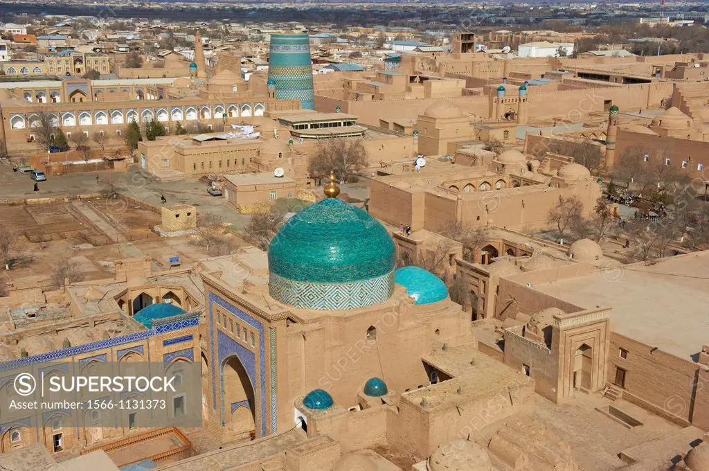 Uzbekistan, Khiva, Unesco World Heritage, general view