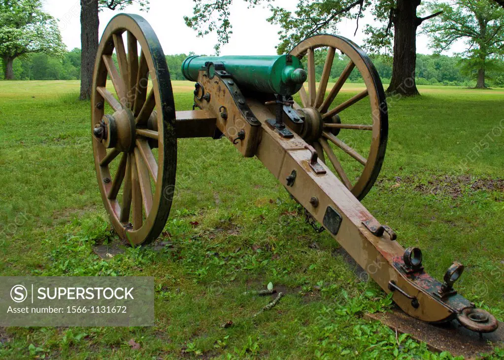 Only a few authentic cannon remain on the battlefield at Shiloh