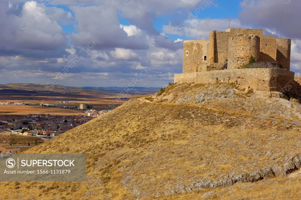 Castle of the Knights of St  John of Jerusalem, Consuegra, Toledo province, Route of Don Quixote, Castilla-La Mancha, Spain.