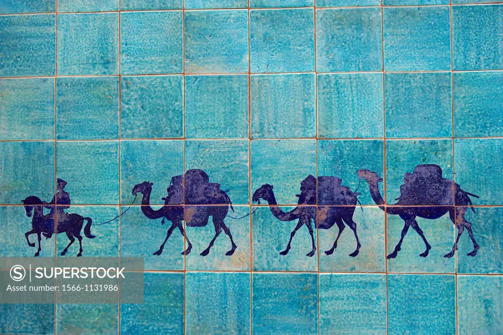 Uzbekistan, Khiva, Unesco World Heritage, camel karavan