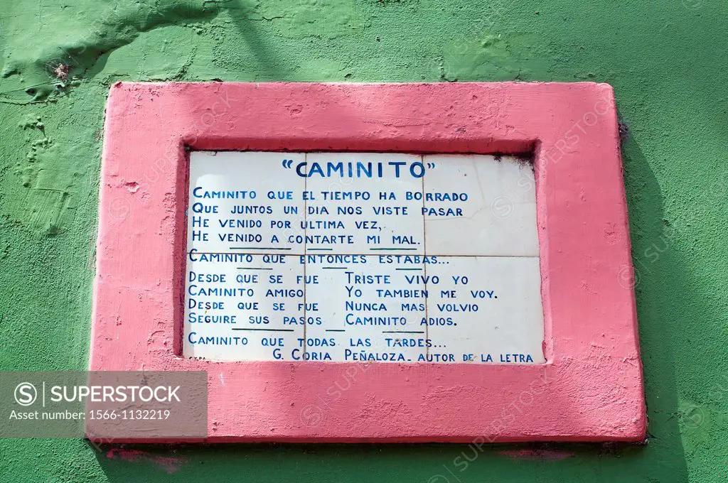 Caminito street, La Boca, Buenos Aires, Argentina, South America.
