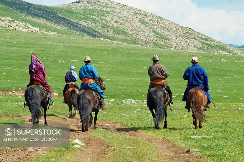 Mongolia, Ovorkhangai province, Nomadic transhumance