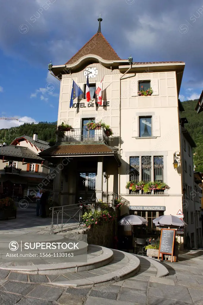 Town hall of Saint-Gervais-les-Bains, Haute-Savoie, Rhone-Alpes, France