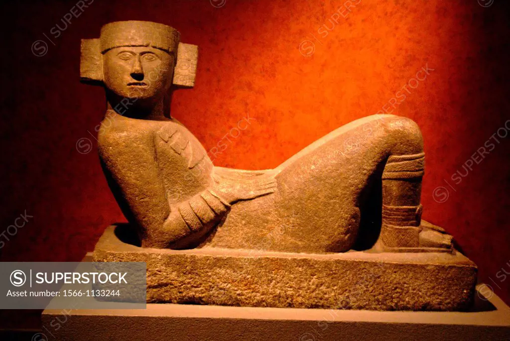 Chac-Mool garra roja900-1250d c, procedente de Chichén Itzá  Museo Nacional de antropologia  Estado de Mexico D F  Mexico
