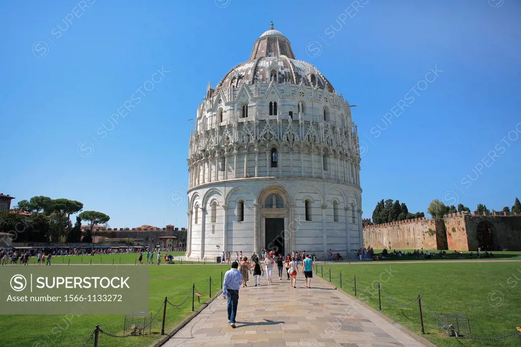 Baptistery, Pisa, Tuscany, Italy, Europe