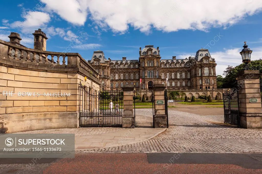 The Bowes Museum in Barnard Castle , County Durham , England , Britain , Uk