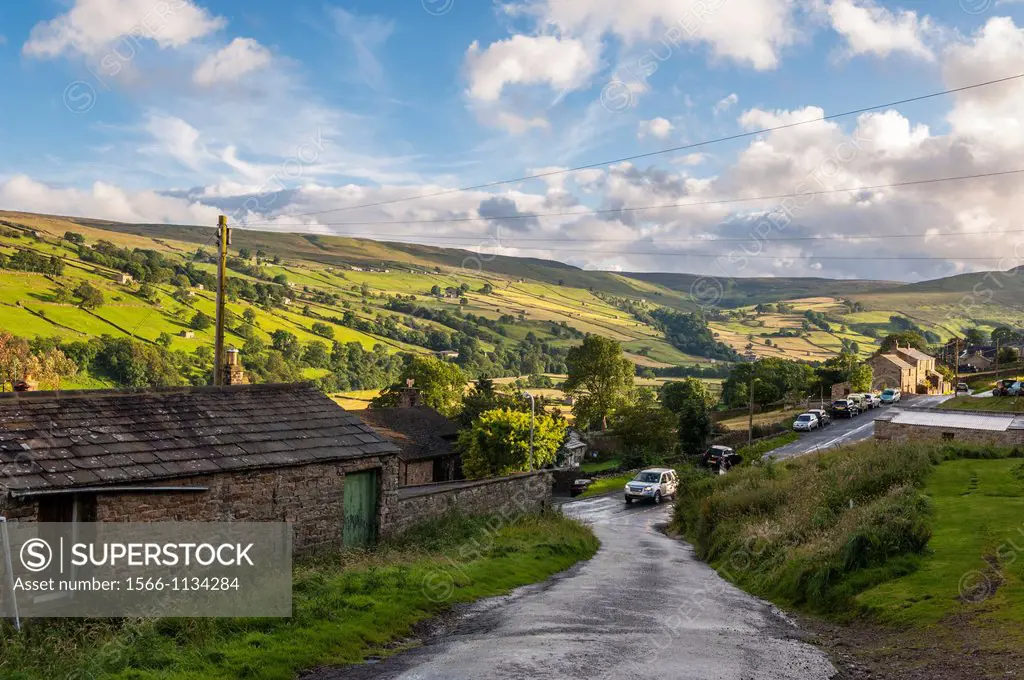 Low Row in Swaledale , Yorkshire Dales , England , Britain , Uk