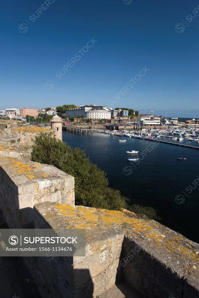 Harbor From Castillo San Anton La Coruna Galicia Spain