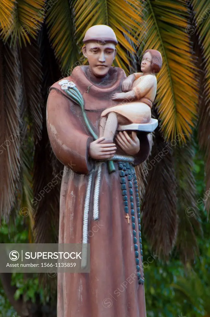 Priests and Sisters of the Mission San Antonio statue, Mission San Antonio de Pala, Pala Indian Reservation, California