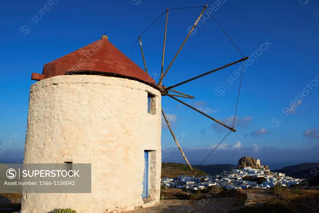 Greece, Cyclades islands, Amorgos, Hora or Chora city