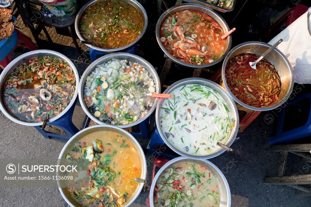 Street food on sale in market, Chiang Mai, Thailand
