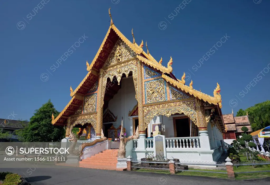 Central Wihaan or Ordination Hall, Wat Phra Singh, Chiang Mai, Thailand