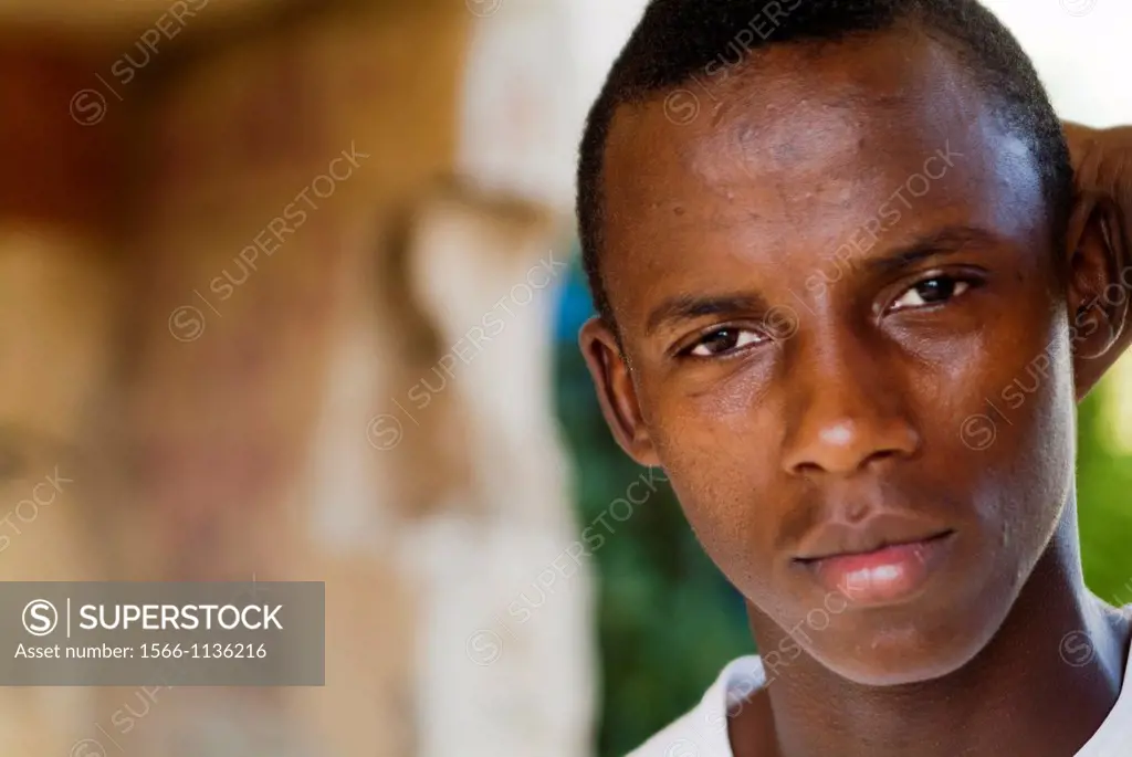 Photographs of portrait of a black man, Cullera, Valencia, Valencia, Spain, Europe