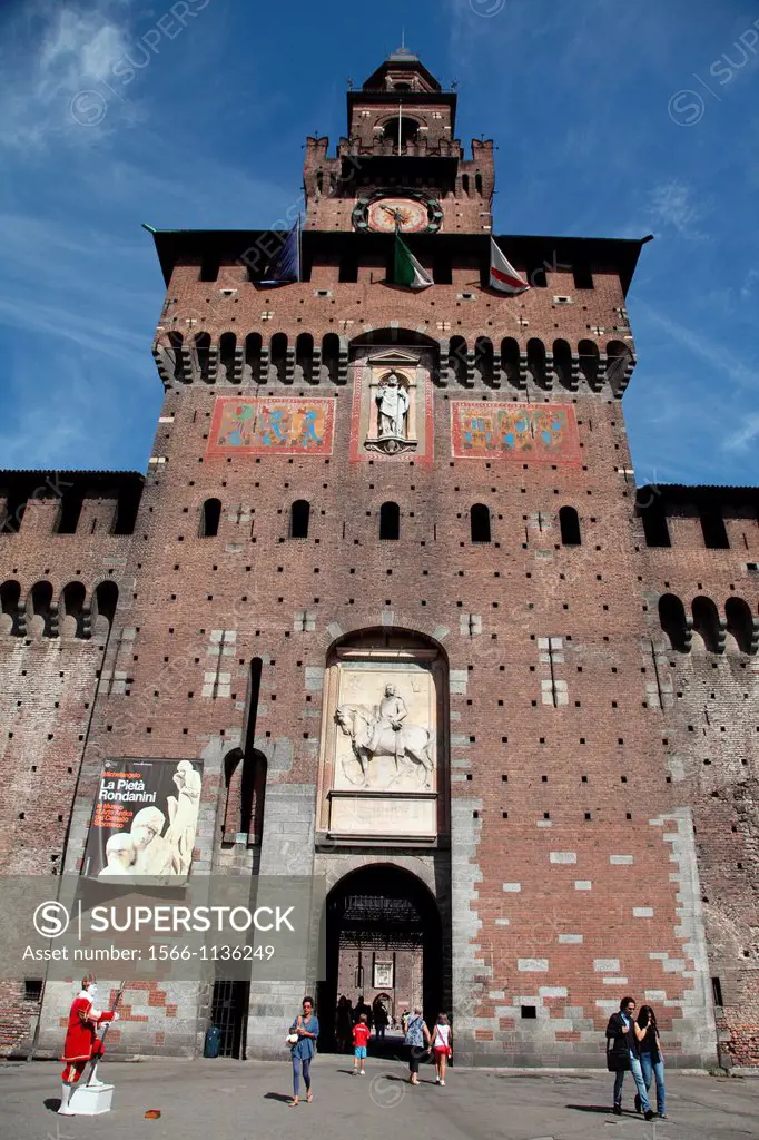Italy, Lombardia, Milano, Castello Sforzesco