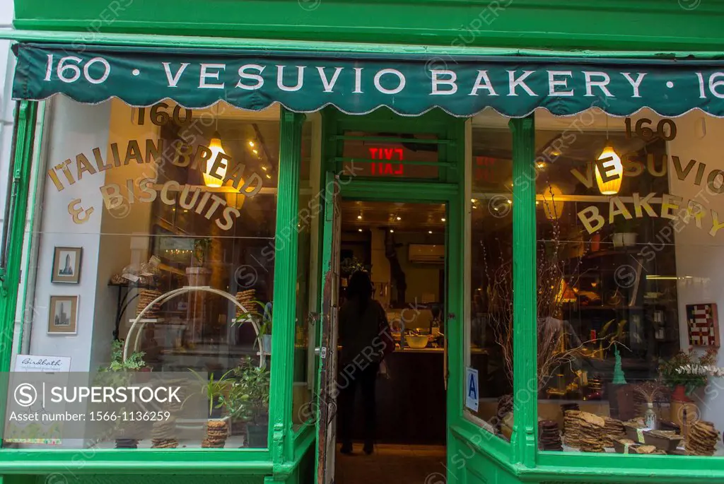 New York, NY, USA, Soho, Italian Bakery Shop Front, Vesuvio Bakery, Manhattan ,