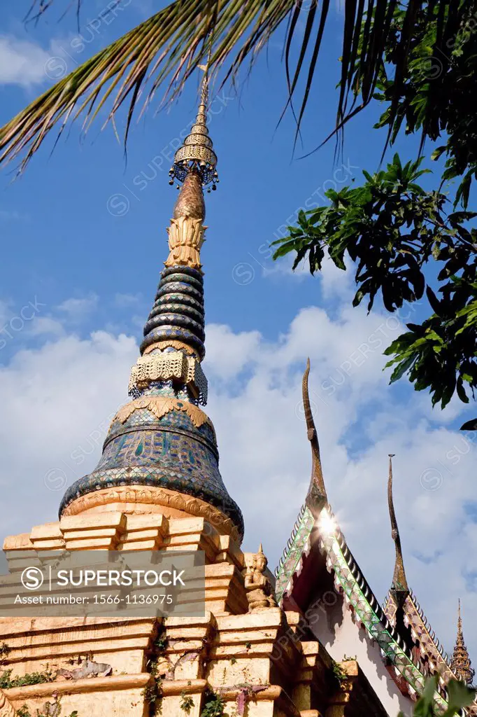 Central stupa, Wat Phra Chao Mangrai, Chiang Mai, Thailand