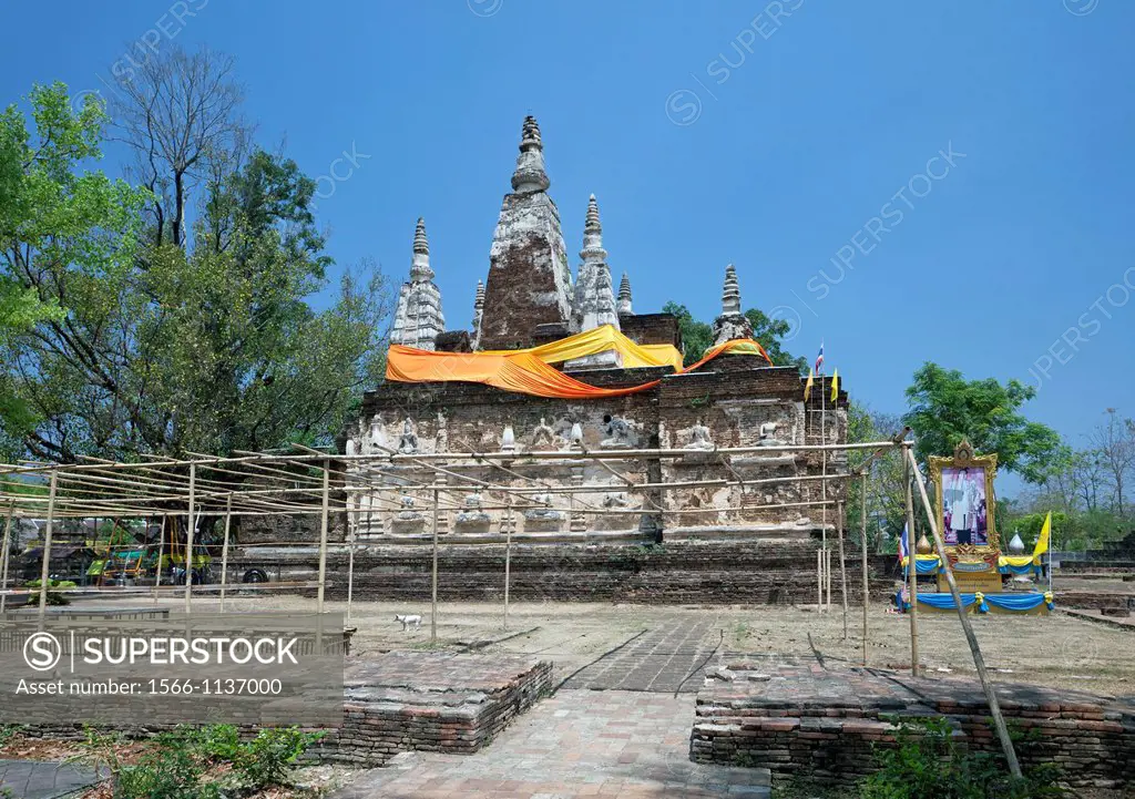 The Maha Chedi, Wat Chet Yot Wat Photharam Maha Wihan, Chiang Mai, Thailand