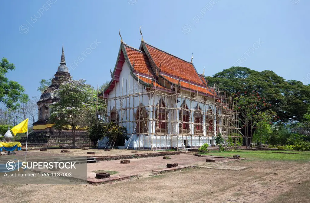 Museum Building, Wat Chet Yot Wat Photharam Maha Wihan, Chiang Mai, Thailand