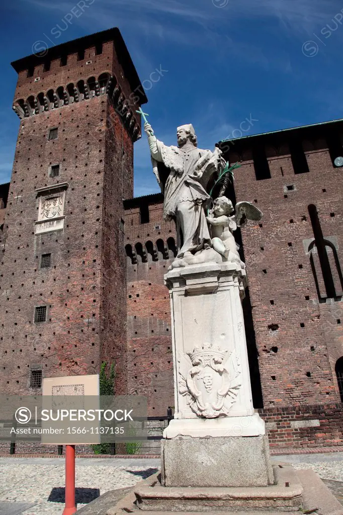 Italy, Lombardia, Milano, Castello Sforzesco