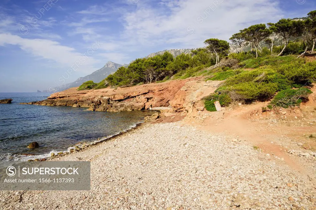Son Bunyola beach, Banyalbufar, Natural Park of the Sierra de Tramuntana Majorca Balearic Islands Spain