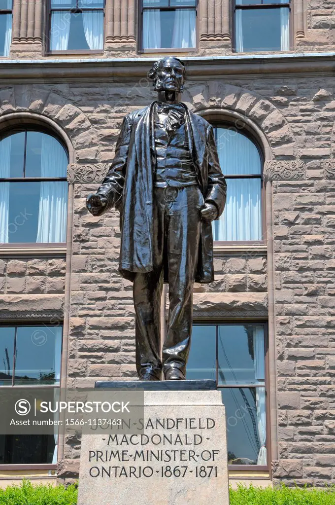 John Sandfield MacDonald Statue Legislative Assembly Queen´s Park Toronto Ontario Canada Capital City first prime minister of Ontario