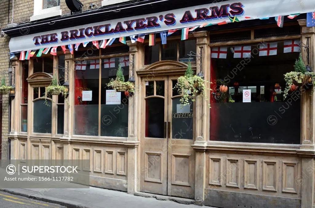 The Bricklayer´s Arms pub in Shoreditch, London, England