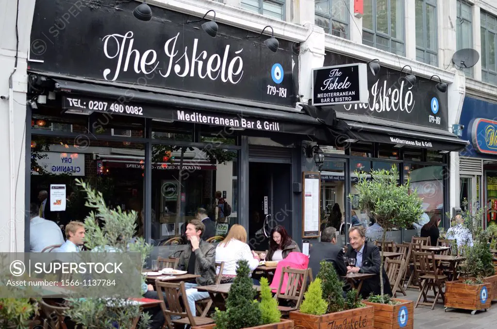 Iskele Mediterranean restaurant, Whitecross Street, Clerkenwell, London, England