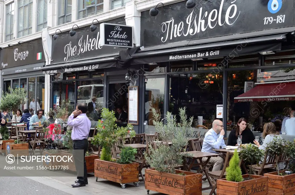 Iskele Mediterranean restaurant, Whitecross St, Clerkenwell, London, England