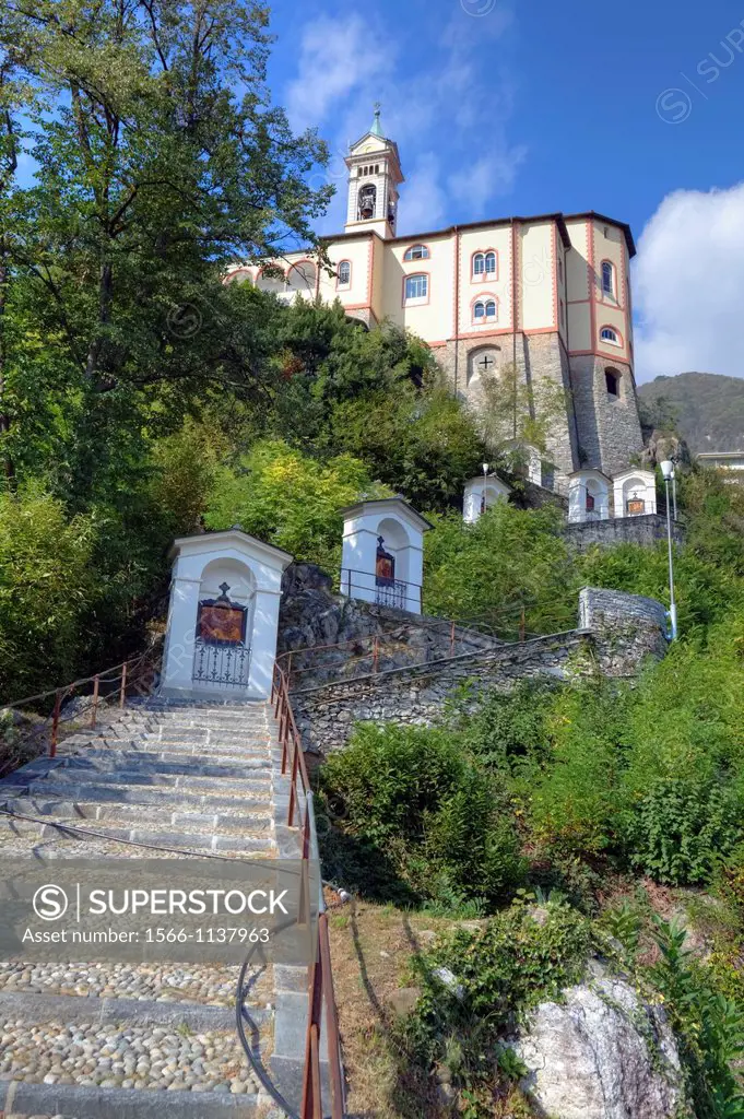 Stations of the Cross of the Sanctuary of the Madonna del Sasso in Locarno, Ticino, Switzerland