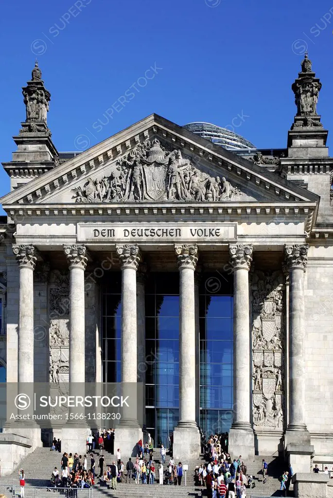 Reichstag building in Berlin - Caution: For editorial use only  Not for advertising or other commercial use!