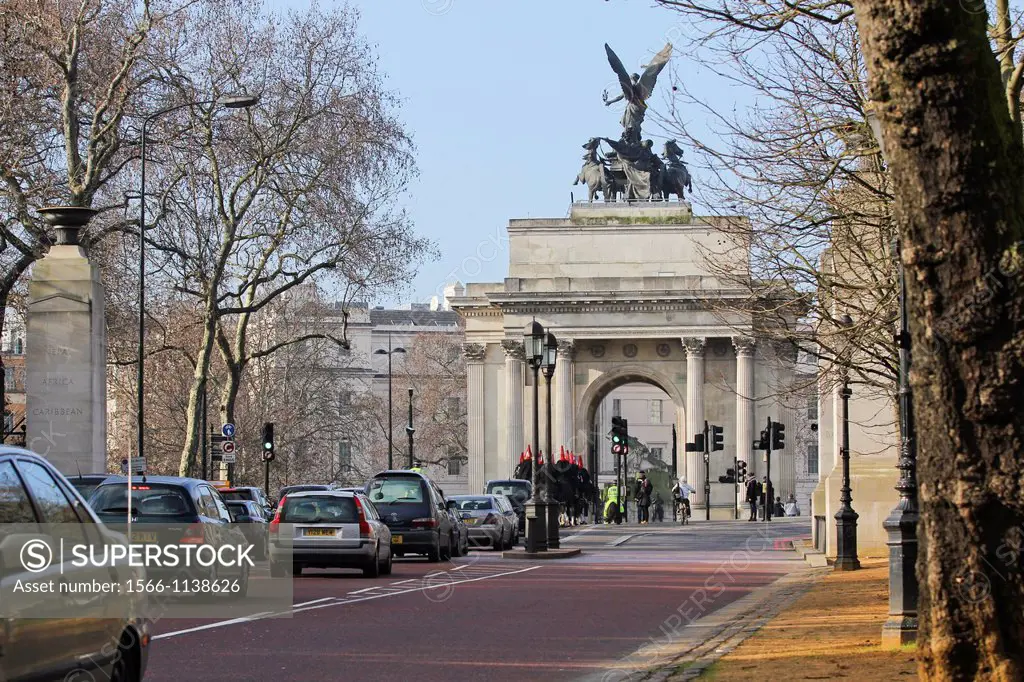 Wellington Arch, Hyde Park , London, England, United Kingdom, Europe