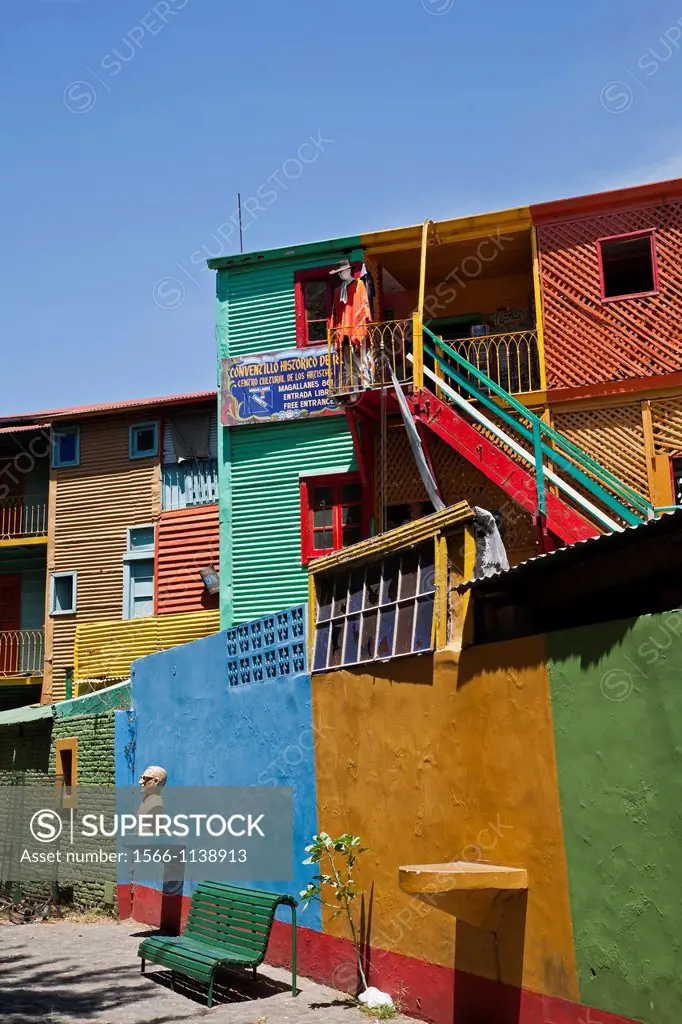 Colorful houses on Caminito area in La boca  Buenos Aires, Argentina