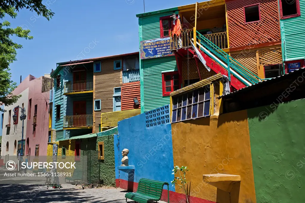 Colorful houses on Caminito area in La boca  Buenos Aires, Argentina