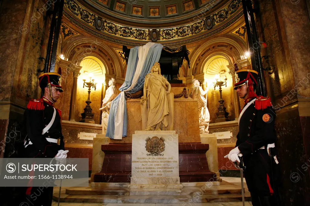 Tomb of General Jose de San Martin at Catedral Metropolitana, Buenos Aires, Argentina