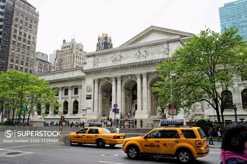 New York Public Library, 5th Avenue, Midtown Manhattan, New York City, New York, USA, North America.