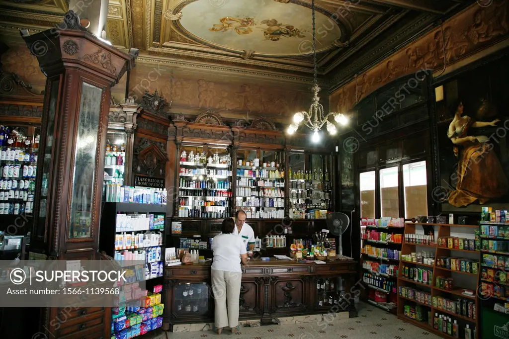 The Pharmarcy in the ground floor of Museo de la Ciudad, San Telmo, Buenos Aires, Argentina