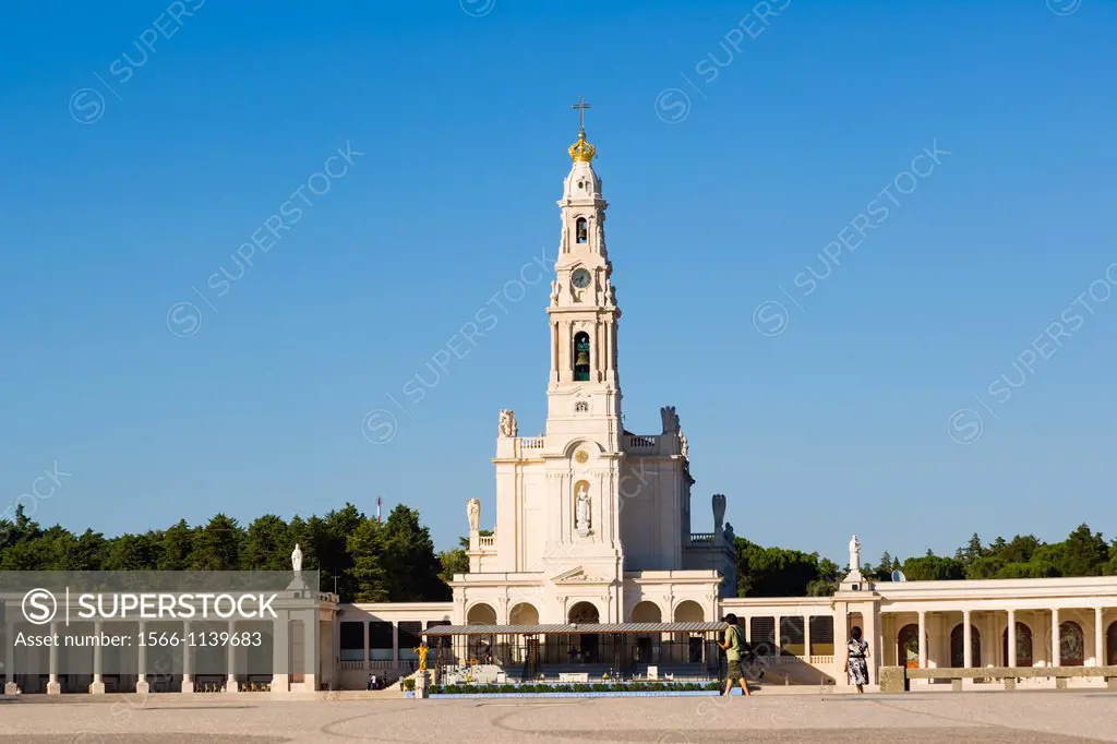 The Basilica of Our Lady of the Rosary, Santuario de Fatima, Fatima Shrine, Sanctuary of Our Lady of Fatima, Fatima, Ourem, Santarem, Portugal.