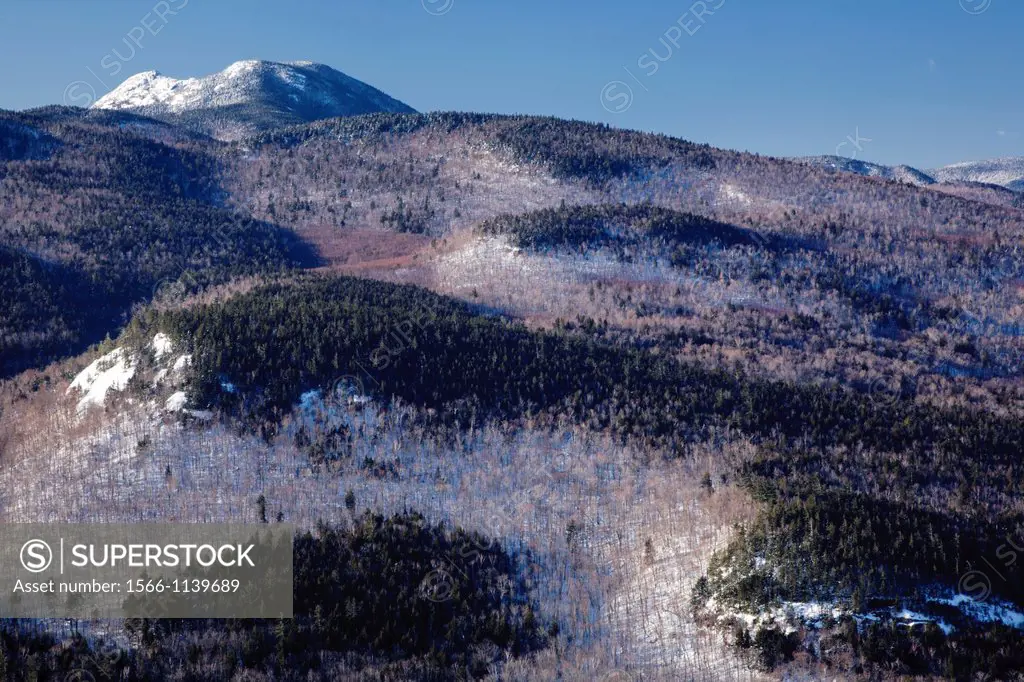 Scenic view from the Boulder Loop Trail  This trail is located off the Kancamagus Highway in the White Mountains, New Hampshire USA  Mount Chocorua is...