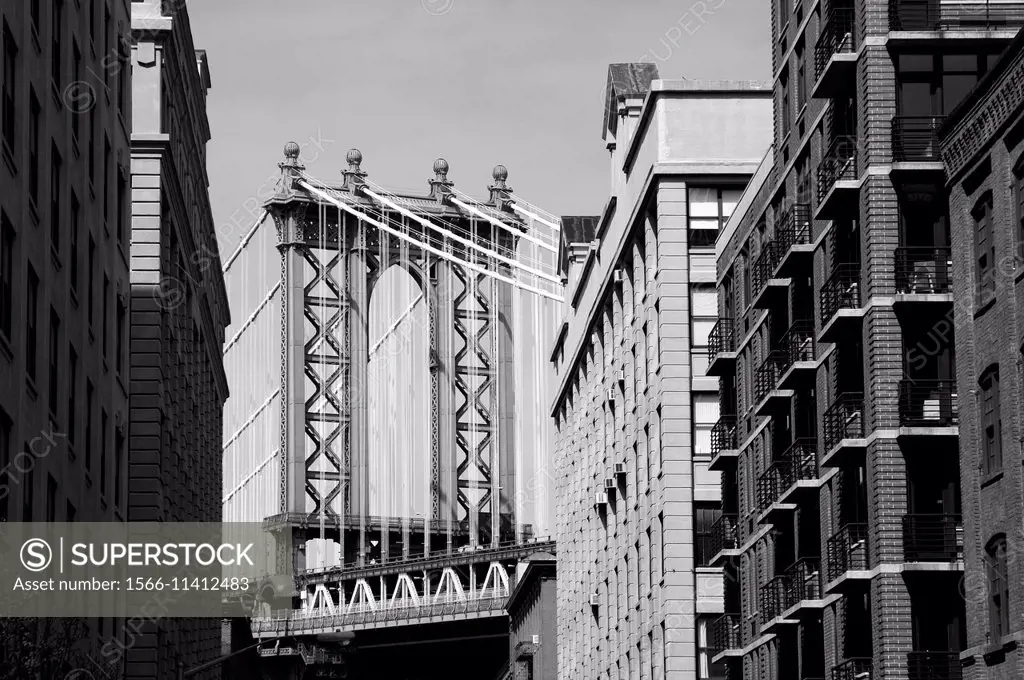 The Manhattan Bridge in New York