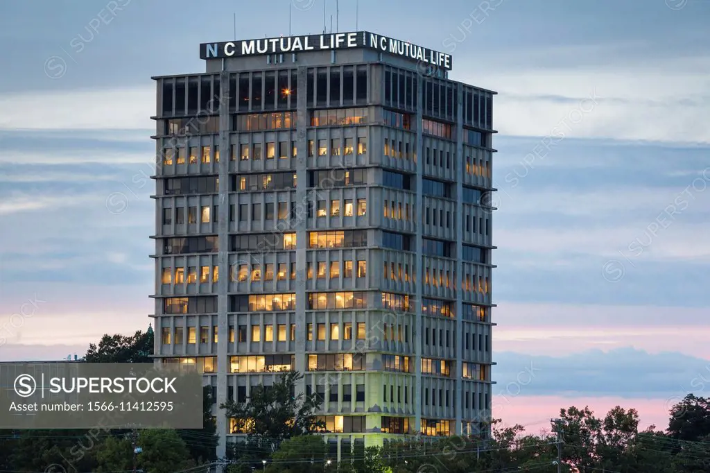 USA, North Carolina, Durham, main headquarters of North Carolina Mutual Life Insurance Company, oldest black-owned insurance company in the USA.