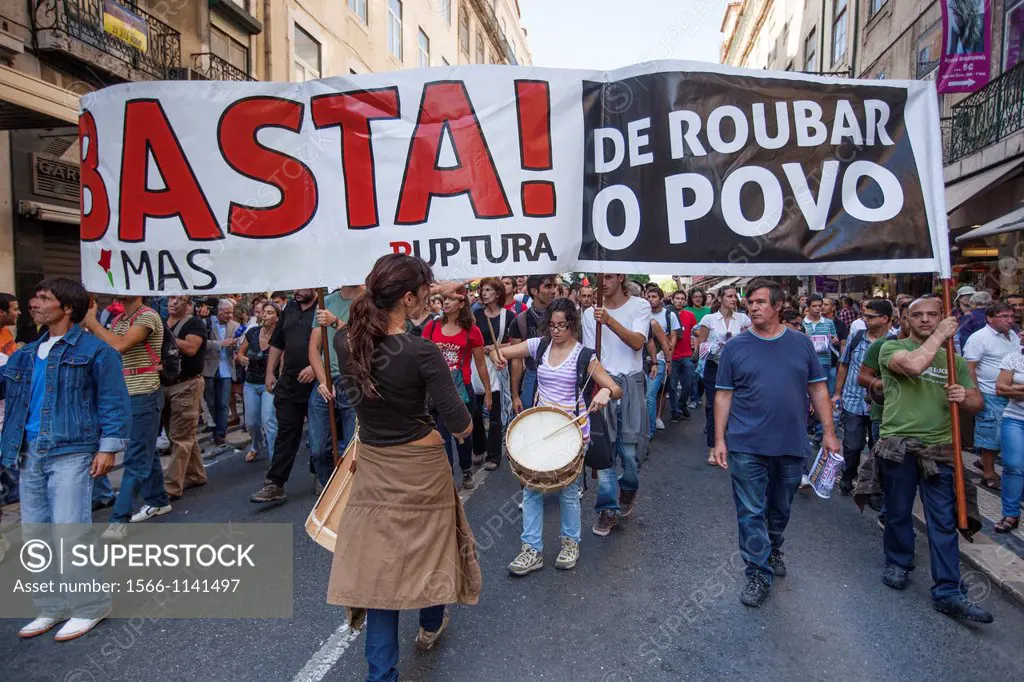 CGTP Protests in Lisbon, 29 September 2012, Portugal
